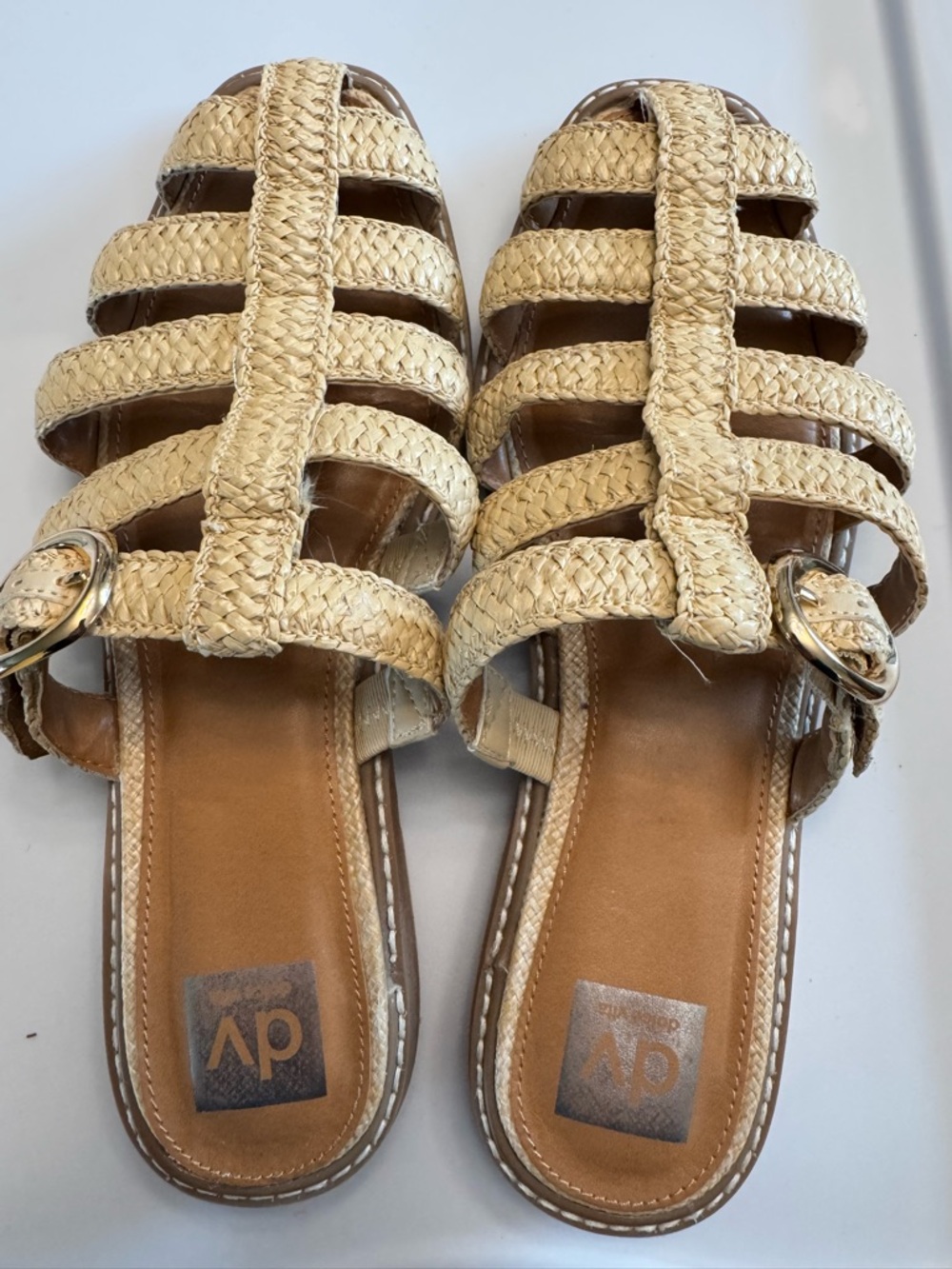 Dolce Vita Natural Woven Fisherman Sandals